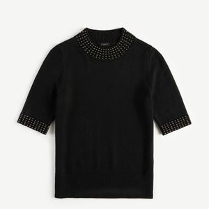 Ann Taylor Factory Pearlized Mock Neck Sweater